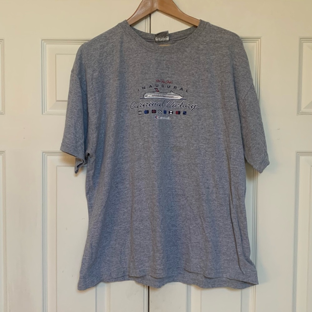 Carnival Cruise Ship  Victory Inaugural Cruise T-shirt Vintage 1999